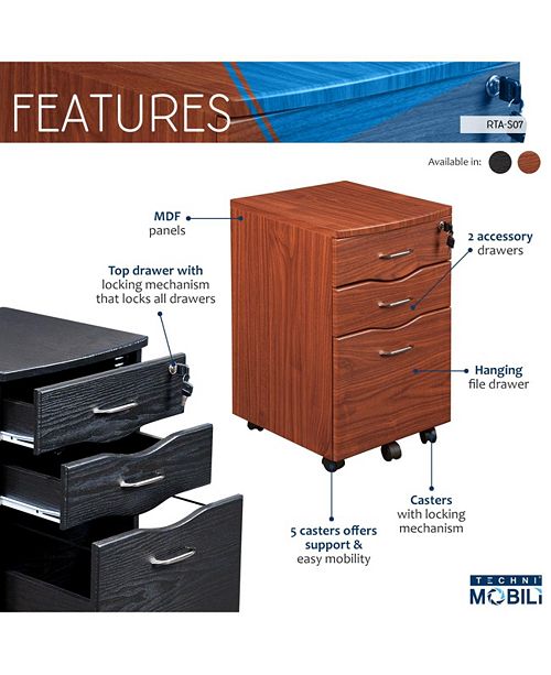 Rta Products Techni Mobili Rolling Storage And File Cabinet