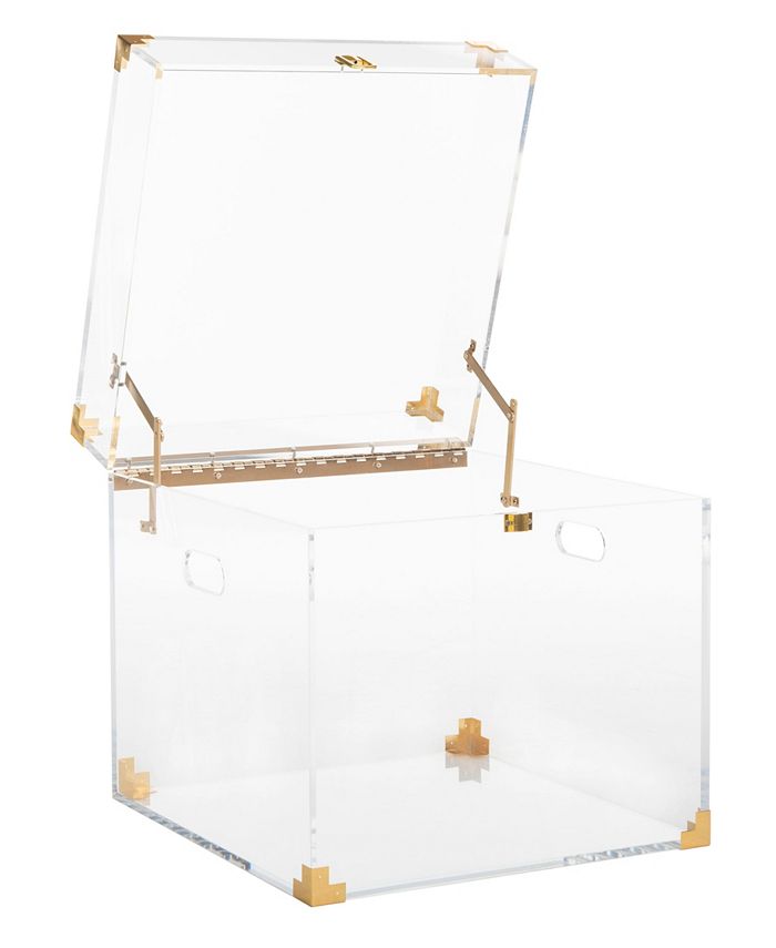 Safavieh Isidra Acrylic Trunk End Table & Reviews - Furniture - Macy's