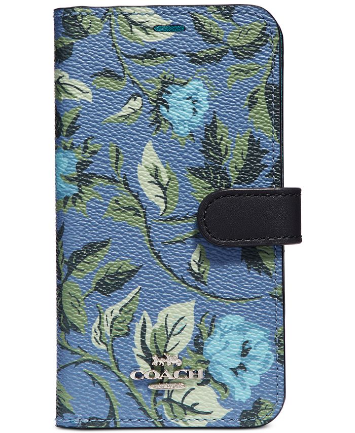 COACH Floral iPhone X Folio Macy's
