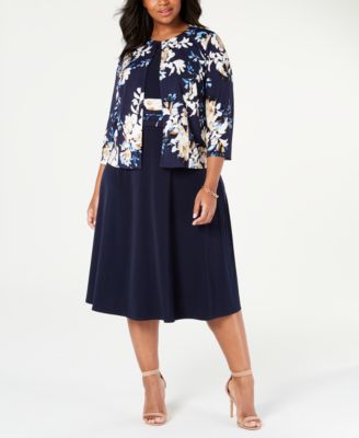 macys plus size midi dresses