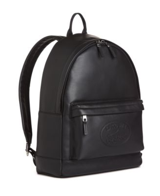 lacoste leather backpack