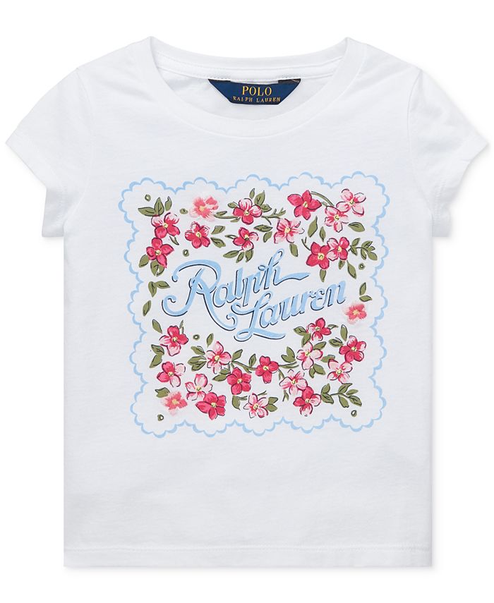 Polo Ralph Lauren Little Girls Cotton Jersey Graphic T-Shirt - Macy's