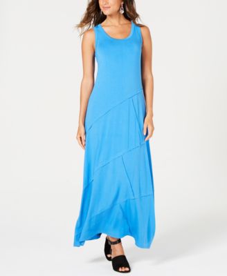 Style & Co - Petite Exposed-Seam Maxi Dress