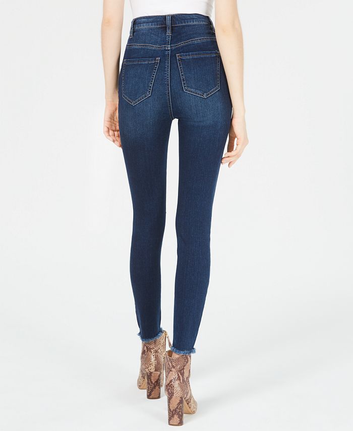 Tinseltown Juniors' Ripped High-Rise Skinny Jeans - Macy's
