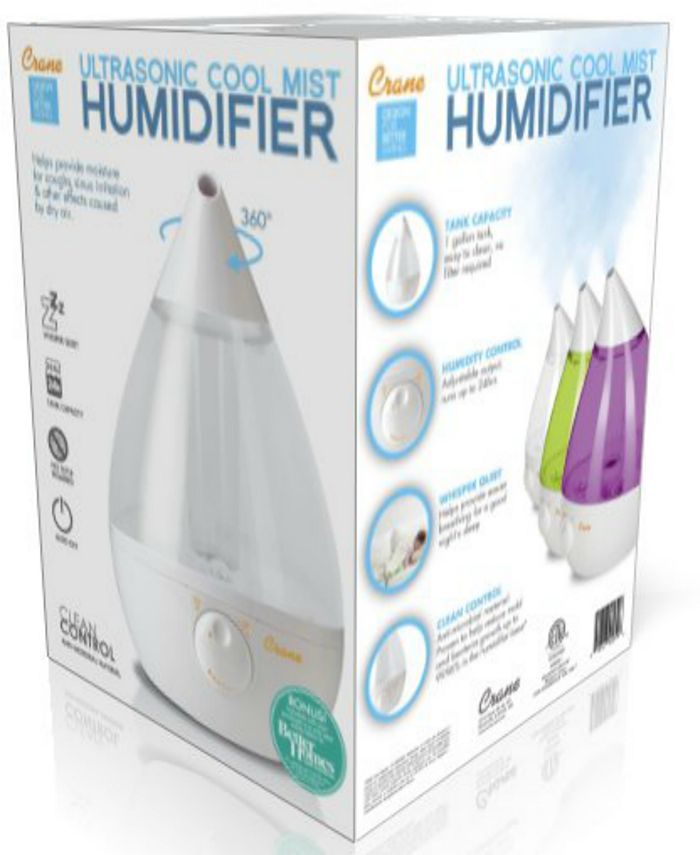 Crane Drop Ultrasonic Cool Mist Humidifiers Macy