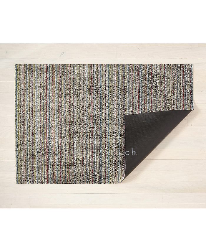 Chilewich - Bold Stripe Shag Doormat Pebble-18 x 28