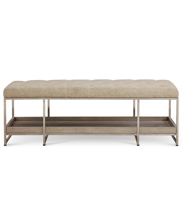 Furniture Closeout! Sutton Place Upholstered Bench, Created for Macy&#39;s & Reviews - Furniture ...