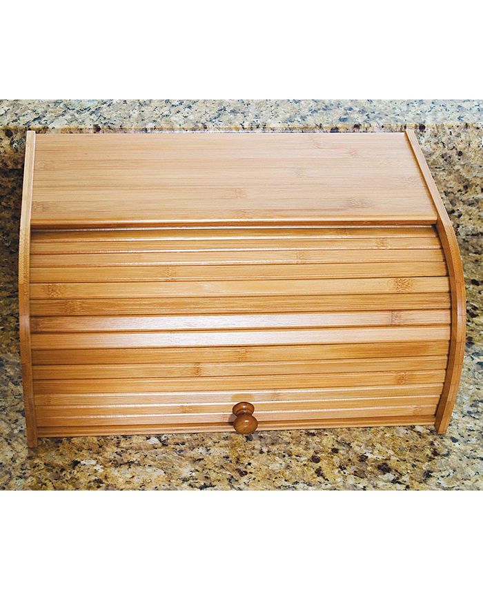 Lipper International Acacia RollTop Bread Box Macy's