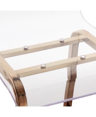 iNSPIRE Q Moore Clear Acrylic Swivel High Back Bar Stools Set Of 2