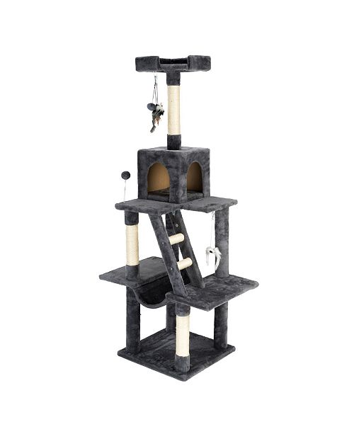 Iris Usa Large Three Tier Plush Cat Tree Reviews Home Macy S