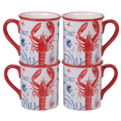 Tracy Porter - Nautical 4pc Mug Set