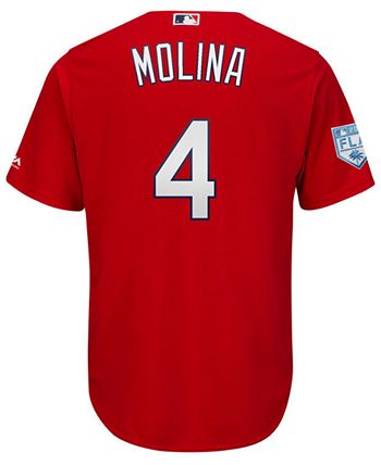 Men's St. Louis Cardinals Yadier Molina Majestic White 2019