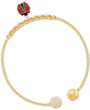 Swarovski Remix Gold Tone Crystal Ladybug Magnetic Bracelet Macy s