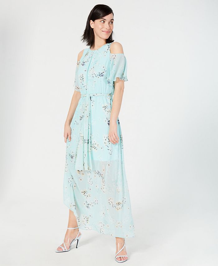 Calvin klein cold shoulder maxi dress 2025