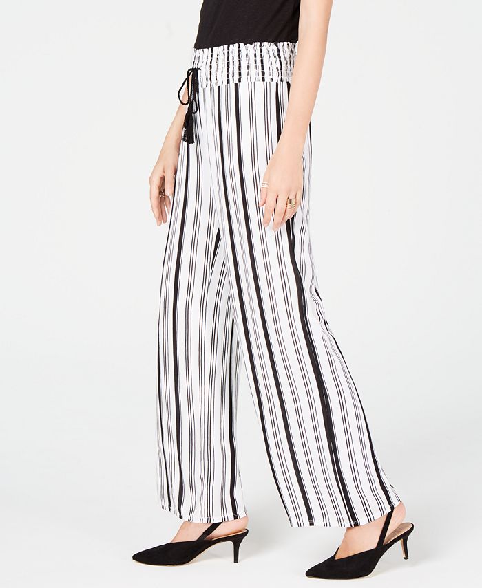 INC International Concepts Striped Wide-Leg Pants, Created for Macy's ...