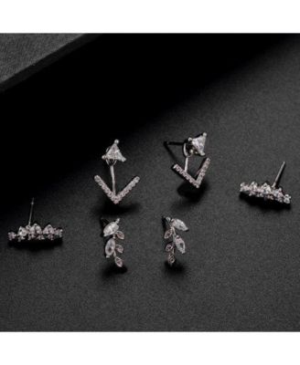 Cubic Zirconia Earring Trio