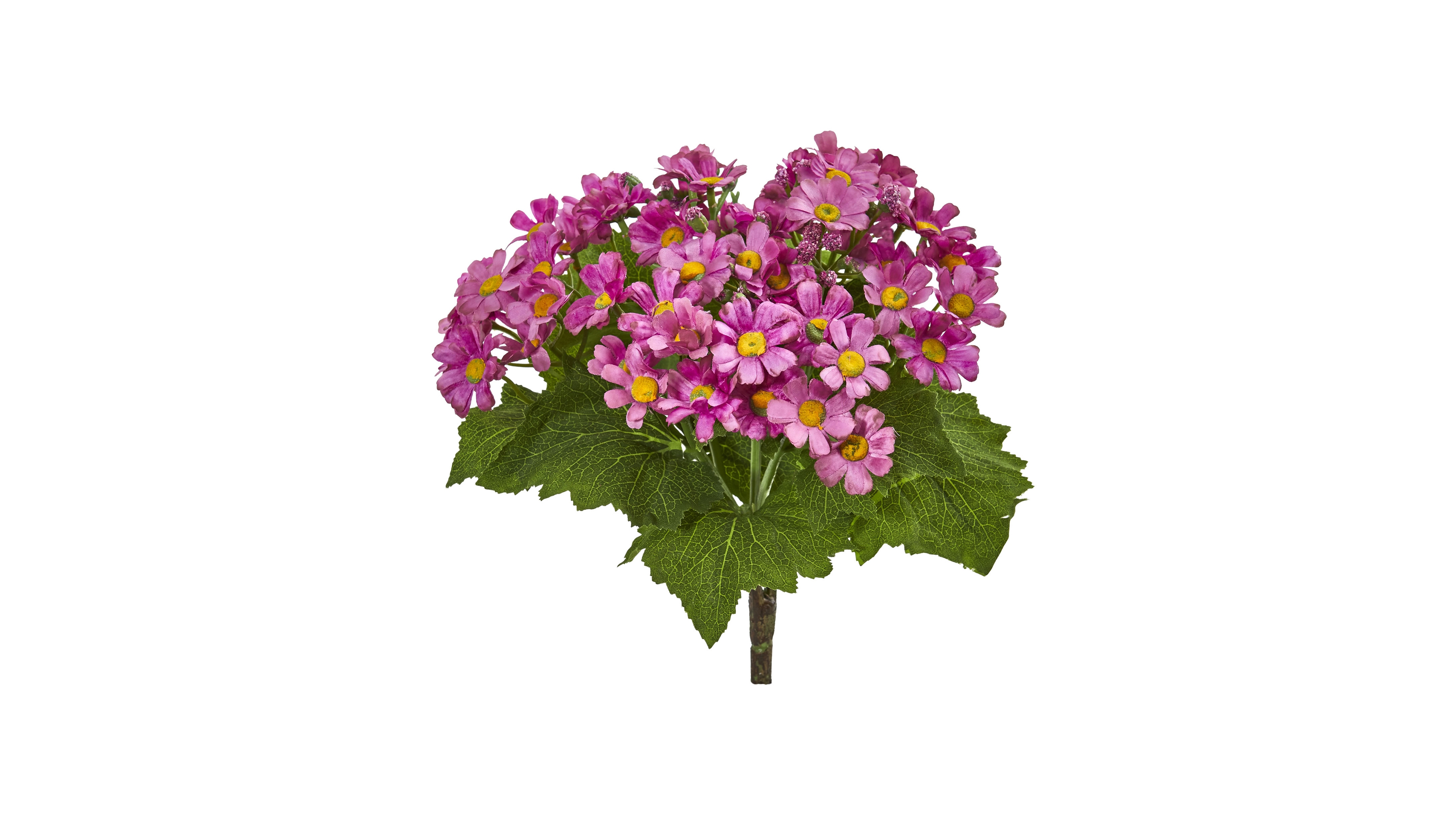 Nearly Natural Daisy Bush Artificial Flower (Set of 6)