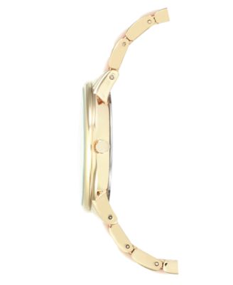 Women's Gold-Tone Blush Link Bracelet Watch 37mm