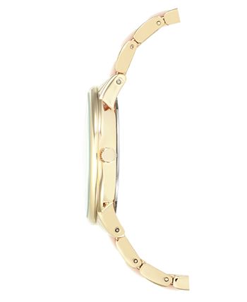 Anne Klein - Women's Gold-Tone Blush Link Bracelet Watch 37mm AK-1412BMGB