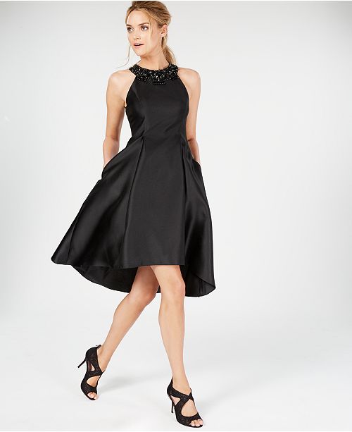 Adrianna Papell Rhinestone HighLow Dress & Reviews Dresses Women