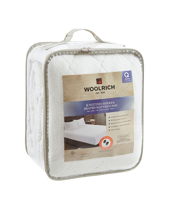 JLA Home Woolrich Electric Heated Sherpa Queen Mattress Pad & Reviews