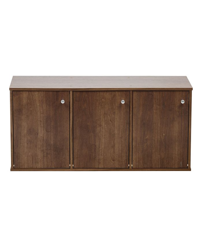 IRIS USA 3-Door Wood Storage Shelf - Macy's