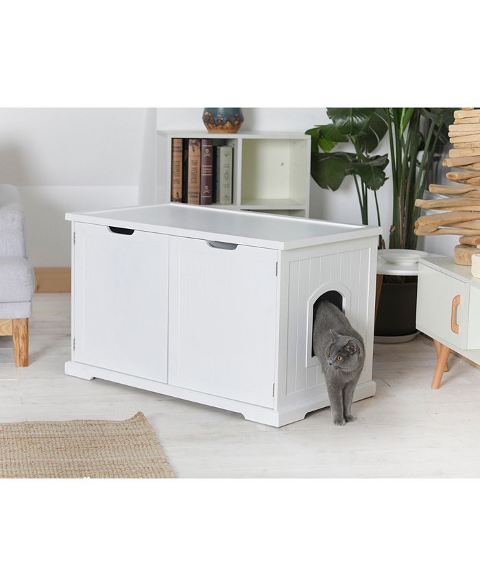 zoovilla Cat Washroom Bench, White Macy's