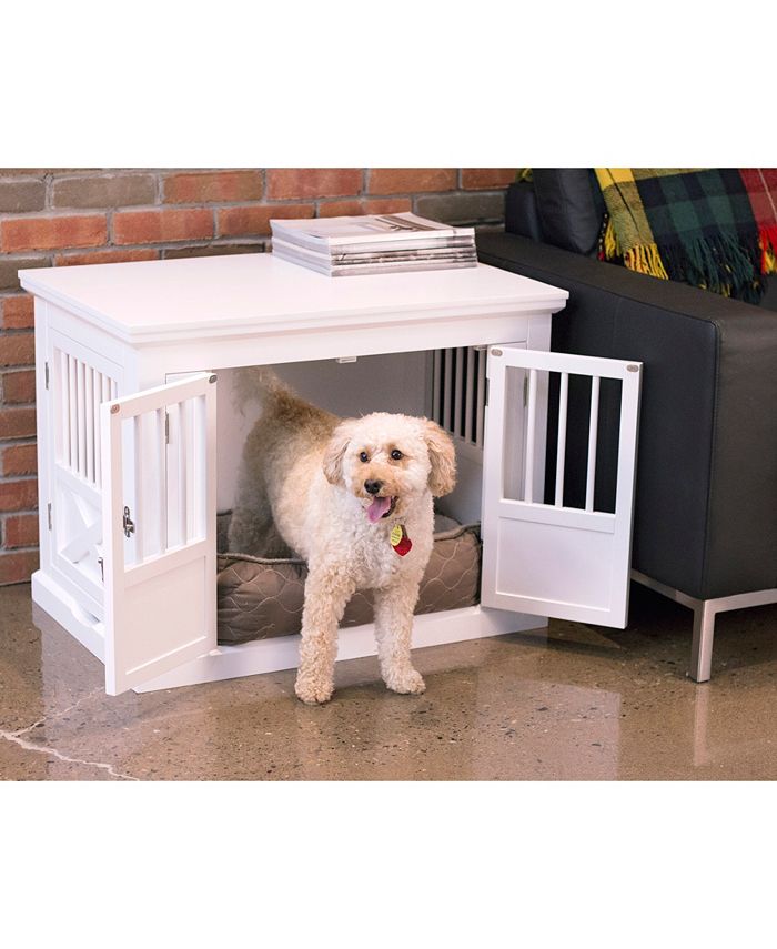 zoovilla Triple Door Dog Crate, White, Medium Macy