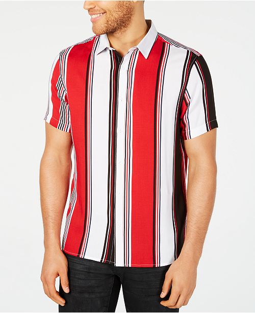Inc Men S Marco Striped Button Down Shirt Created For Macy S