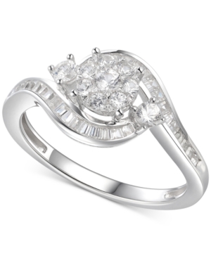 image of Cubic Zirconia Multi-Stone Ring in Sterling Silver