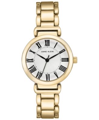 Anne Klein - Women's Gold-Tone Bracelet Watch 30mm