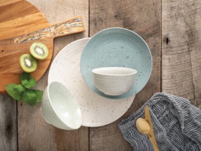 Siterra Mixed Speckled 16 Pc. Dinnerware Set, Service for 4