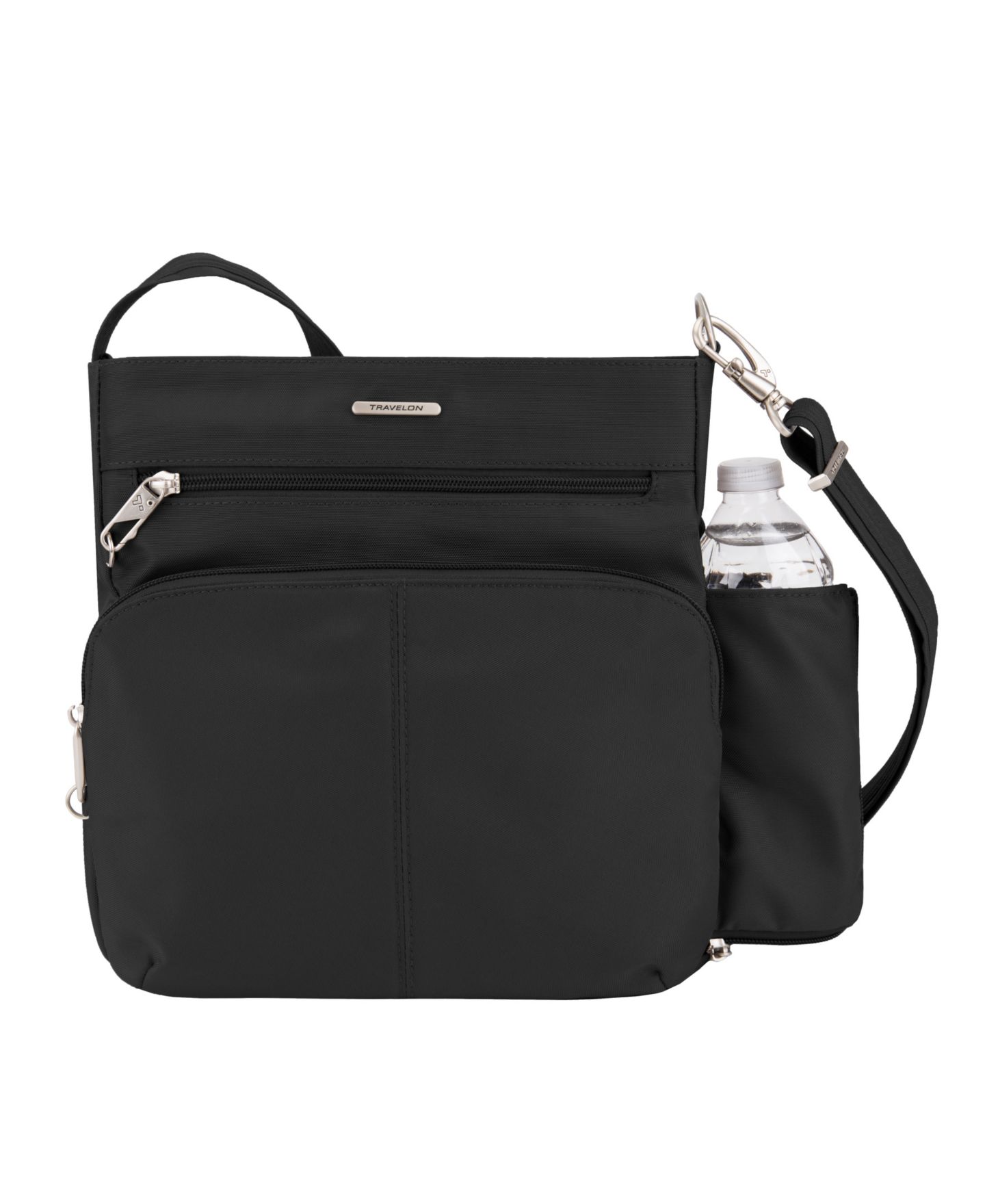 Женская сумка Travelon Anti-Theft Classic North or South Crossbody, цвет: Чёрный — фото 1