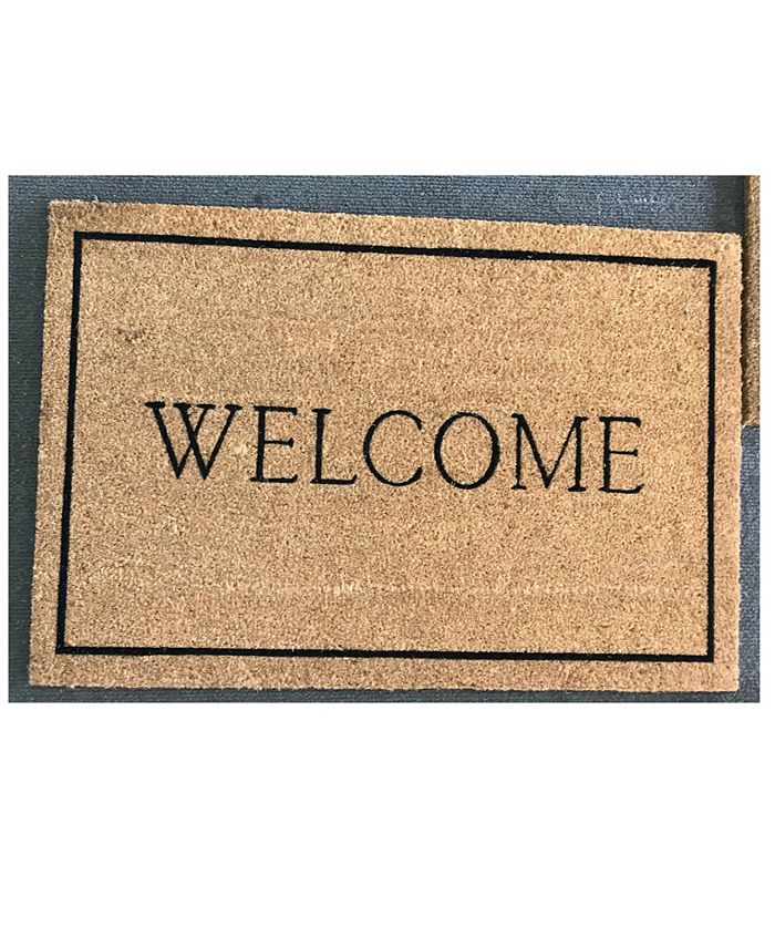 Home & More - Welcome Border 24" x 36" Coir/Vinyl Doormat