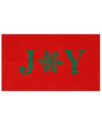 Home & More - Snowflake Joy 17" x 29" Coir/Vinyl Doormat