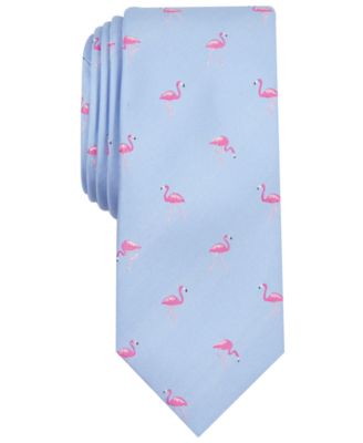 Bar III - Men's Walking Flamingo Skinny Tie