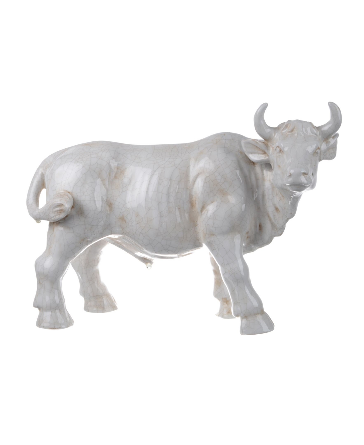 Ab Home Hector Cow Statuette In White