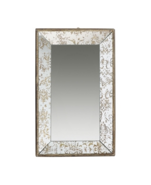 Ab Home Dorthea Rectangular Hanging Mirror, Medium In Gold
