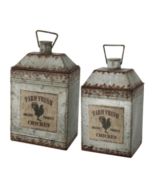 Metal Pots Set of 2