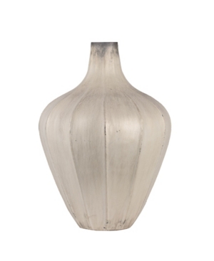 Ab Home Fat Vase With Pearly Shiny White Finish