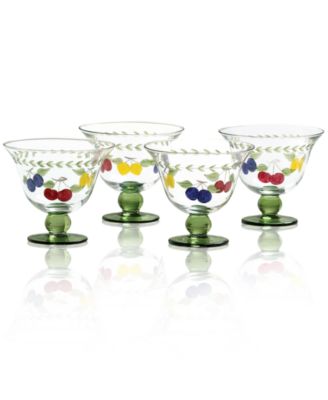 Villeroy & Boch - Glassware, Set of 4 French Garden Footed Bowls