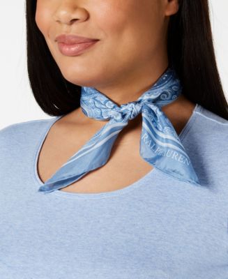 Lauren Ralph Lauren Sofia Silk Square Scarf - Macy's