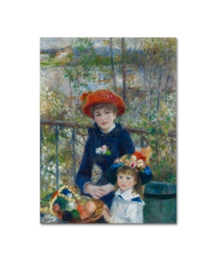 Trademark Global Renoir 'two Sisters On The Terrace 2' Canvas Art In Multi