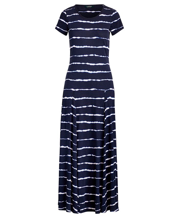 Lauren Ralph Lauren Petite Striped T-Shirt Dress - Macy's