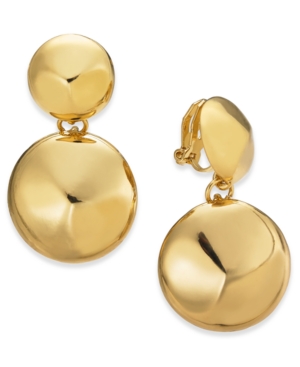 image of Charter Club Polished Ball Drop Clip-On Earrings, Created for Macy-s