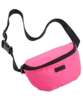 neon pink belt bag