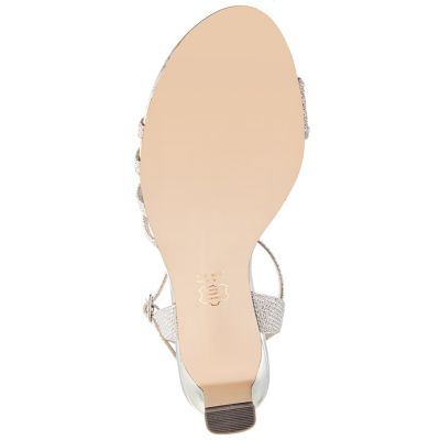 Women's Nelena Rhinestone Kitten Heel Sandals