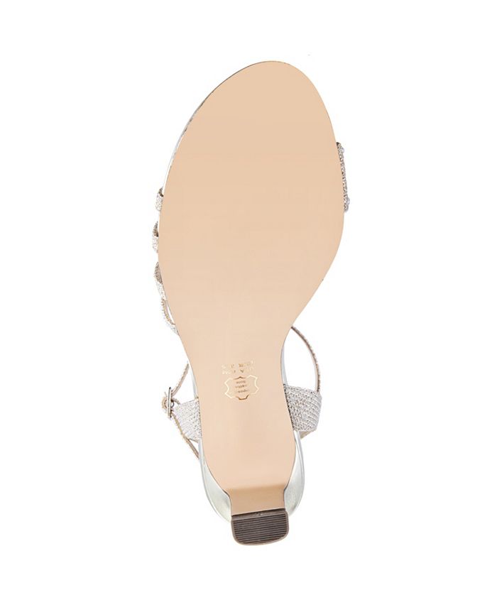 Nina - NELENA SANDAL LIGHT GOLD METALLIC FABRIC