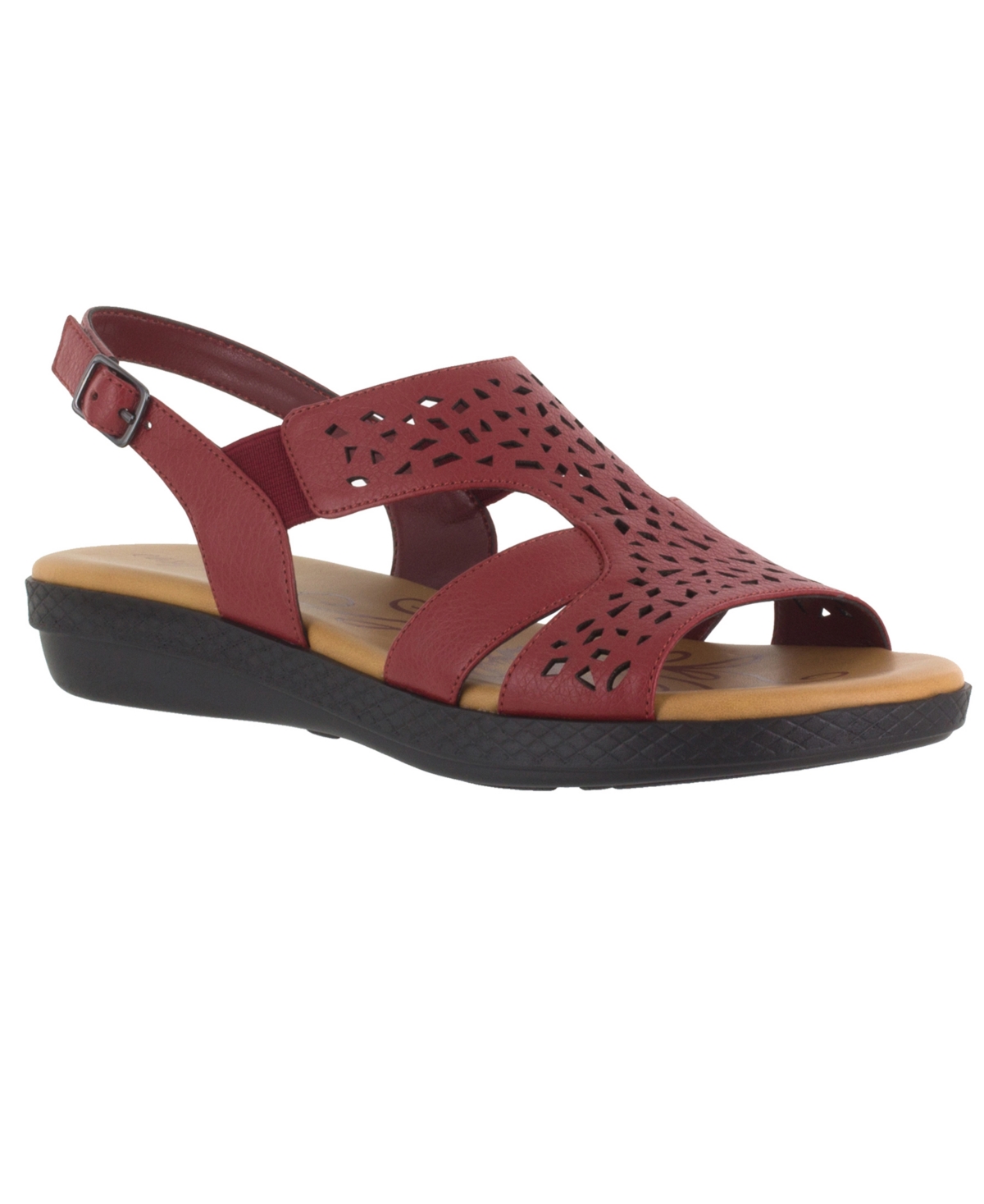 Shop Easy Street Bolt Sandals In Red