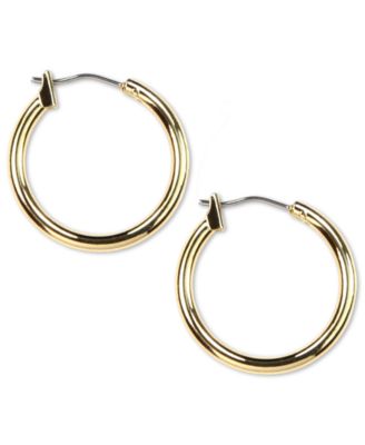 anne klein gold hoop earrings